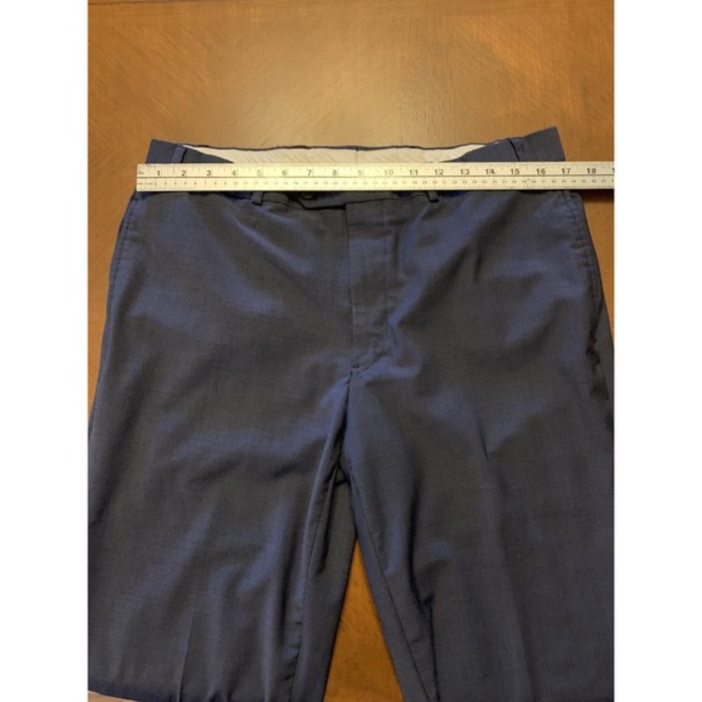 Brooks Brothers Men's Classic fit Dress Pants 34x30.5 Blue Wool blend - Picture 13 of 16